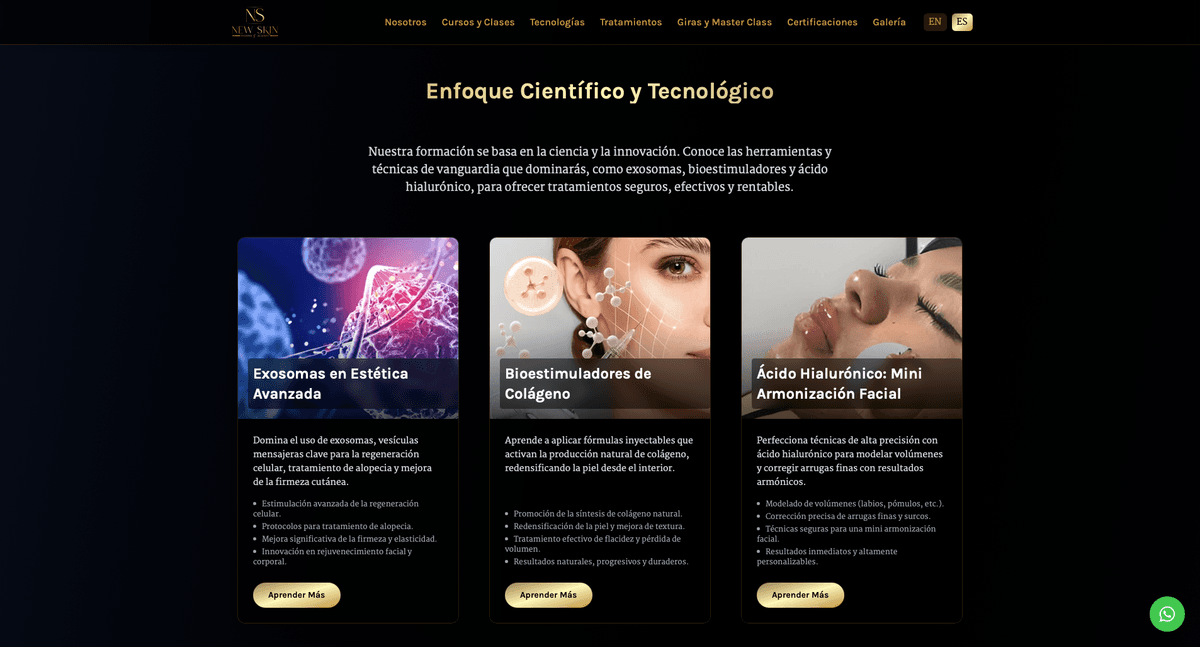 Captura de pantalla de New Skin Training Academy 2